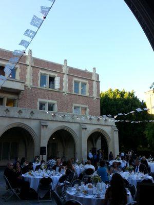 Wedding Reception in Kerckhoff Coffeehouse Patio - adjacent to the Grand Salon