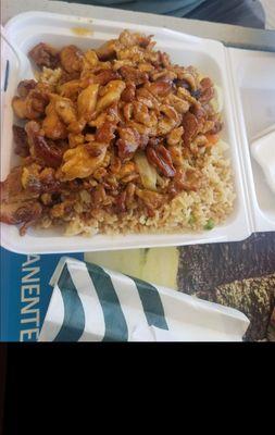 Chicken Teriyaki with fried rice