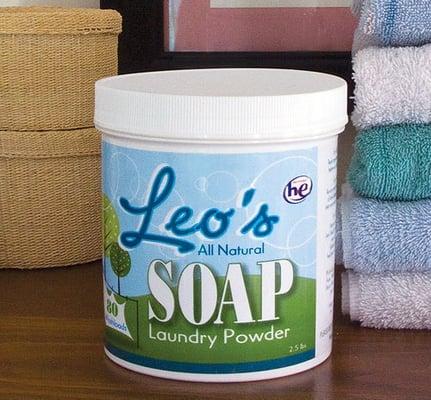 Leo's Soap : 
 All Natural Laundry Powder 
 Made with Coconut Oil