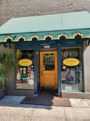 Entrance to the restaurant.