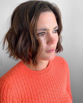 Textured Bob Haircut by Robby