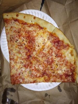 Big yummy slices. Delicious $4.00 dinner. My fave neighborhood pizza spot