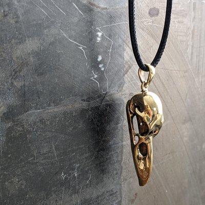 Brass raven skull @wonderfulpdx