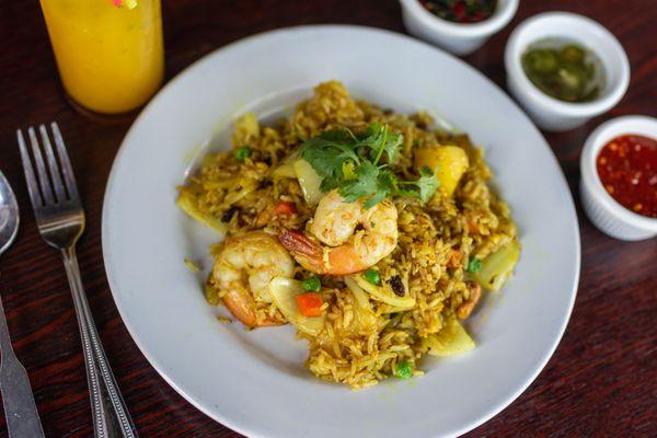 Tropical Fried with Prawns.