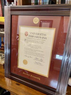 Framed my diploma :)