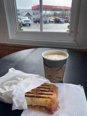 Panini and coffee