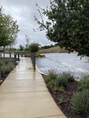 Part of the parking lot and walkway (where food trucks can be) (2020)