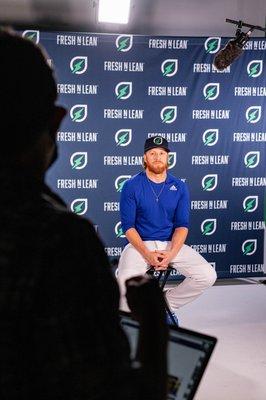 Step and Repeat Printed by Decal Spec. Justin Turner (Dodgers, MLB)