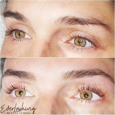 Keratin lash lift