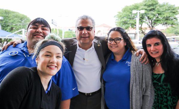 Fiesta Honda's General Manager, Emerson Alvarez, is here with just a fraction of our great Service Personnel for our First An...