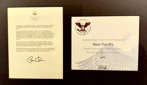 As a hardworking local company, we believe in giving back to the community! Awarded President's Volunteer Award from the White House .