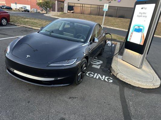 Tesla charger points