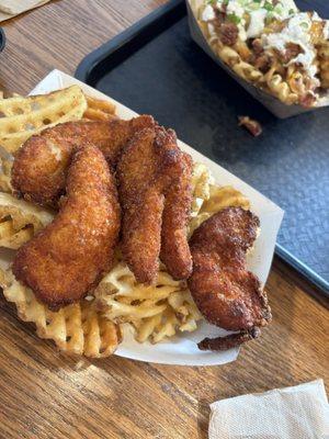 Tender Plain Chicken strip basket