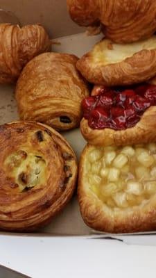 Yummy fresh breakfast pastries