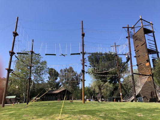 Side View of Rope Course