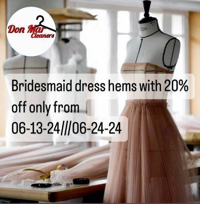 Don't miss the opportunity for a great deal on Bridesmaid dresses