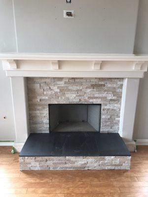 Fireplace facing