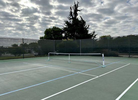 Pickleball Class. Loving that marine layer!!!