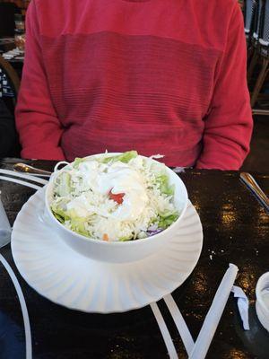 House Salad with Bleu Cheese Dressing