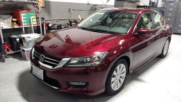 HONDA ACCORD AFTER PAINT CORRECTION AND TITANIUM COAT