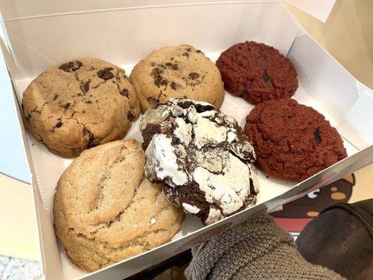 A nice array of cookies in this box from Chip City.