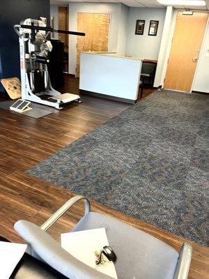 From Massage Table/ Entrance/ Sitting Area/ Lots More Workout Equipment On Left