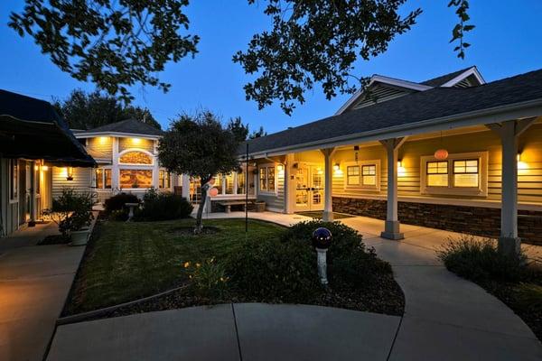 Netzer Center at night