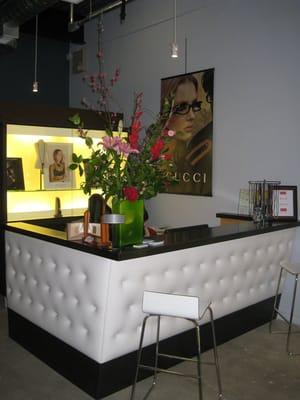 Our reception desk