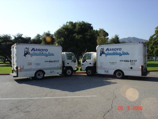 Arroyo Plumbing, Inc. has service vehicles fully stocked with most parts & materials to service your plumbing needs.