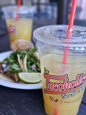 Tacoholics has the best tacos and burritos! You've gotta try their agua fresca.