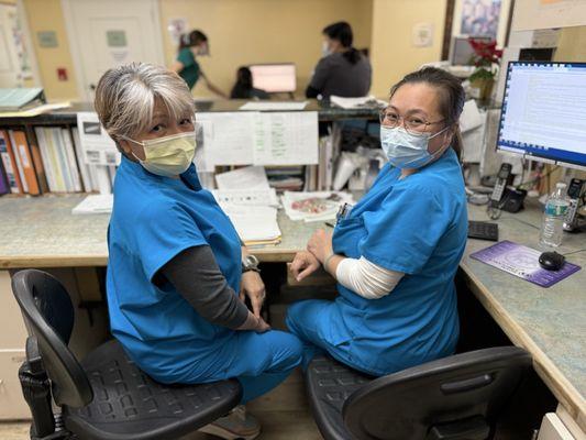 More matching nurses hard at work!