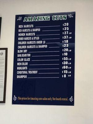 Prices as of 8/13/2013