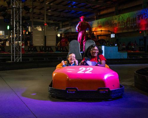 Race around the track in a high-speed go-kart showdown!