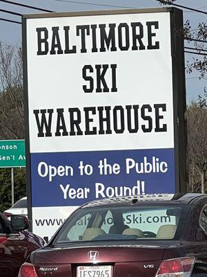 Front store sign