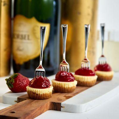 NYStyle bite-sized cheesecakes by She Imagined Sweets