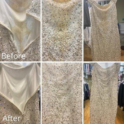 Wedding gown cleaning and preservation