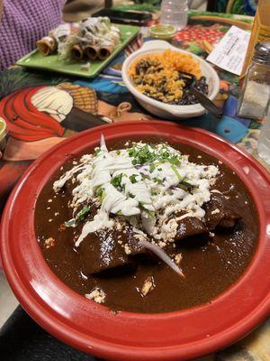 Mole Enchiladas