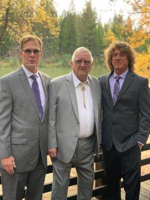 Owner Dick with sons Rick(on left) and Ron Sanders.