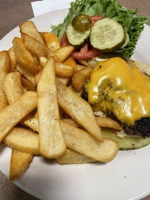 Classic Cheeseburger and Fries