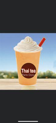 Thai tea boba smoothie