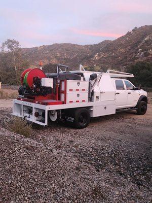 Custom truck body fabricated by there team!