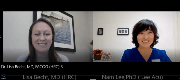 Interview - Infertility specialist Lisa Becht, MD from HRC.  Check the full interview at https://www.leeacupuncture.com/fertility-issues/