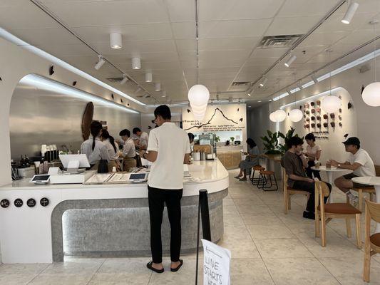 Front counter, where customers place their orders.