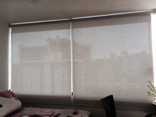 We are very pleased with the blinds as well with the two men that installed it.