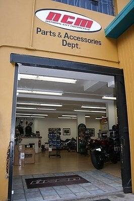 Parts and Accessories Department