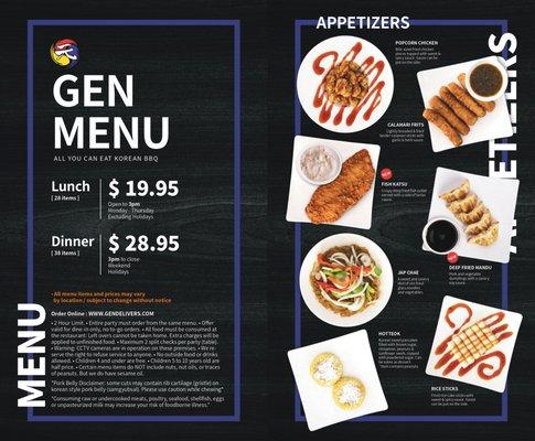 GEN MENU