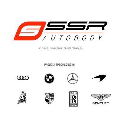 SSR Autobody - Proudly Serving Orange County, CA - Specializing in Audi, BMW, Mercedes Benz, McLaren, Lamborghini, Porsche, Rolls Royce...