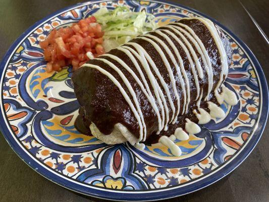 Chicken Mole burrito