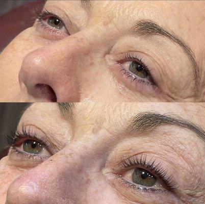 Yumi Lash Lift and Lift. Try with treatment it makes huge difference to maintain your lashes shiny and healthy