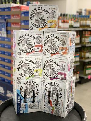 We finally got the white claw back in stock